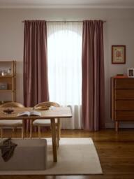 Velvet Dim-Out Multi-Band Curtains Rush, Set of 2, W 135 cm - thumbnail 6