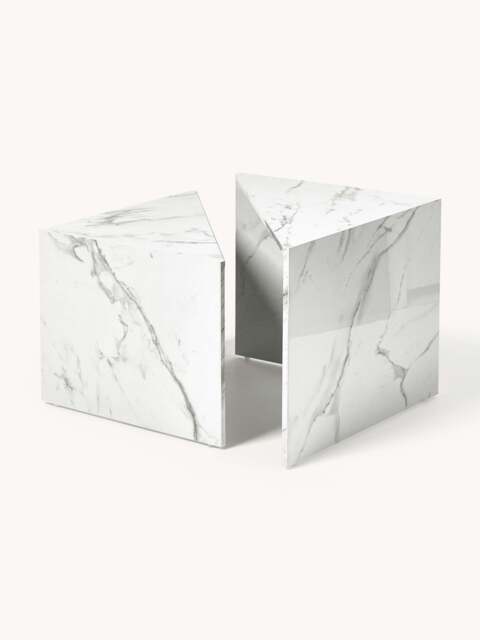 Coffee Tables Vilma in Marble Effect, Set of 2 - image 1