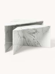 Coffee Tables Vilma in Marble Effect, Set of 2 - thumbnail 3