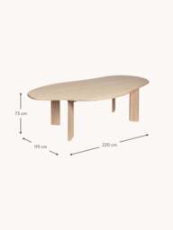 Beech Wood Dining Table Tarn, 220 x 119 cm - thumbnail 4