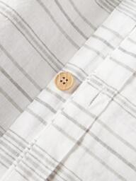 Washed Linen Duvet Cover Telma with Stripes - thumbnail 4
