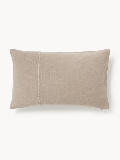 Hand-Woven Cushion Cover Terre with Decorative Seam - image 1
