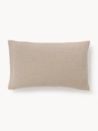 Hand-Woven Cushion Cover Terre with Decorative Seam - thumbnail 2