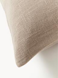 Hand-Woven Cushion Cover Terre with Decorative Seam - thumbnail 3