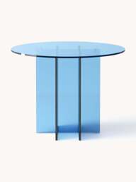 Round Glass Dining Table Anouk, in various sizes - thumbnail 3