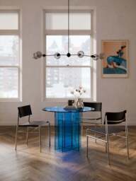 Round Glass Dining Table Anouk, in various sizes - thumbnail 7