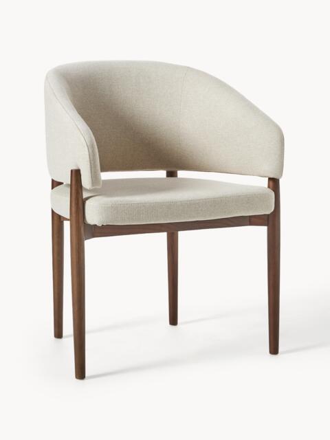 Upholstered Ash Wood Dining Chair Nemo with Armrests - image 1