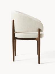 Upholstered Ash Wood Dining Chair Nemo with Armrests - thumbnail 4