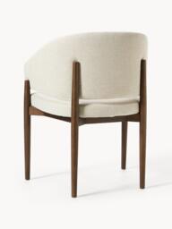Upholstered Ash Wood Dining Chair Nemo with Armrests - thumbnail 5