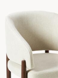 Upholstered Ash Wood Dining Chair Nemo with Armrests - thumbnail 6