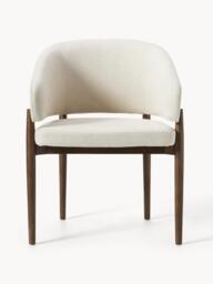 Upholstered Ash Wood Dining Chair Nemo with Armrests - thumbnail 3