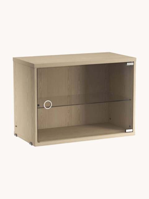 Display Cabinet String System with Swing Glass Door, W 58 x D 30 cm - image 1
