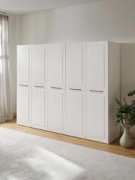 Modular Hinged Door Wardrobe Charlotte, 300 cm Wide, in various sizes - thumbnail 2