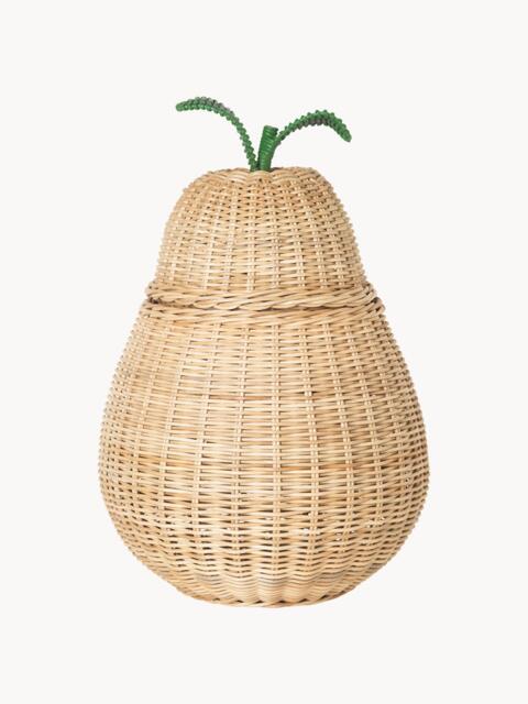 Kids Handmade Rattan Storage Basket Pear - image 1