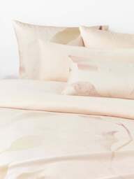 Cotton Sateen Duvet Cover Marino with Floral Print - thumbnail 1