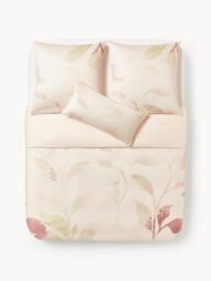 Cotton Sateen Duvet Cover Marino with Floral Print - thumbnail 2