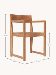 Birch Wood Arm Chair 01 - thumbnail 7