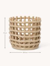 Handmade Ceramic Storage Basket Nalan, H 15 cm - thumbnail 6