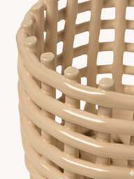 Handmade Ceramic Storage Basket Nalan, H 15 cm - thumbnail 3
