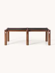 Oak Wood Dining Table Rory with Glass Tabletop, in various sizes - thumbnail 2