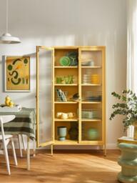 Metal Display Cabinet The Collector with Ribbed Glass - thumbnail 6