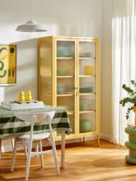 Metal Display Cabinet The Collector with Ribbed Glass - thumbnail 2