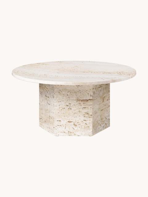 Round Travertine Coffee Table Epic - image 1