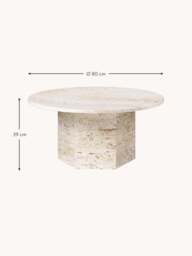 Round Travertine Coffee Table Epic - thumbnail 6