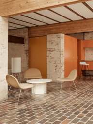 Round Travertine Coffee Table Epic - thumbnail 5