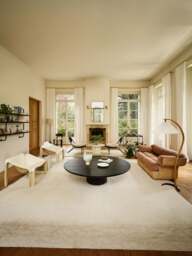 Round Travertine Coffee Table Epic - thumbnail 3