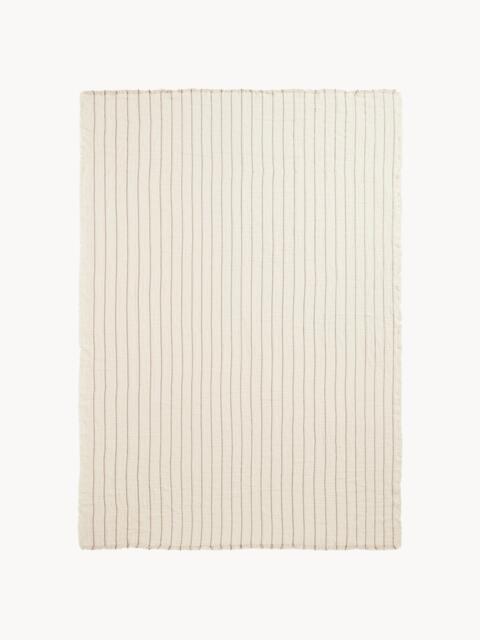 Cotton Bedspread Aires with Striped Pattern - image 1