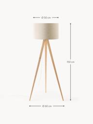 Solid Wood Tripod Floor Lamp Jake - thumbnail 6