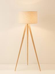 Solid Wood Tripod Floor Lamp Jake - thumbnail 2