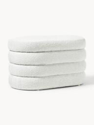 Small Bouclé Upholstered Bench Alto with Storage Space - thumbnail 1