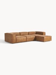 Modular Leather Sofa Lennon (4-seater) with Ottoman (left/right) - thumbnail 4