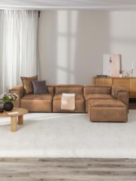 Modular Leather Sofa Lennon (4-seater) with Ottoman (left/right) - thumbnail 2