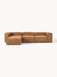 Modular Leather Sofa Lennon (4-seater) with Ottoman (left/right) - thumbnail 3