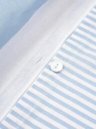 Striped Reversible Cotton Duvet Cover Lorena - thumbnail 6