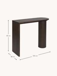 Oak Wood Console Table Pylo - thumbnail 4