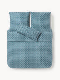 Geometric Print Cotton Duvet Cover Jella - thumbnail 2