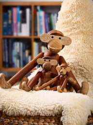 Handmade Teak Wood Decorative Object Monkey - thumbnail 4