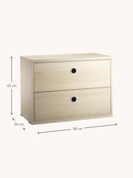 Cabinet String System with Drawers, W 58 x D 30 cm - thumbnail 3