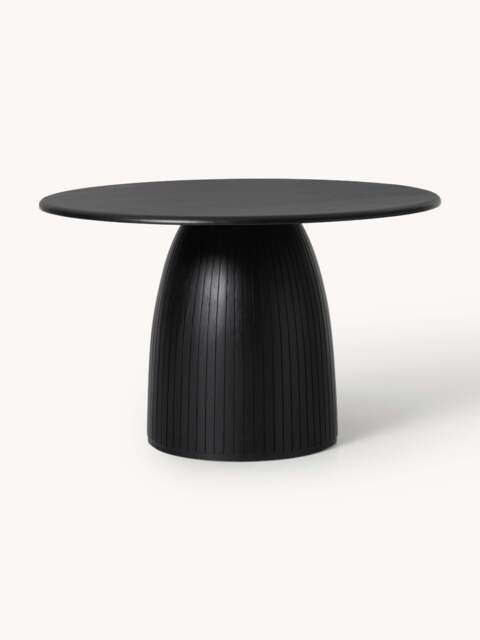 Round Dining Table Nelly with Groove Structure, in various sizes - image 1