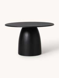 Round Dining Table Nelly with Groove Structure, in various sizes - thumbnail 1