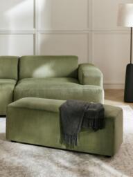 Corduroy Ottoman Melva, W 99 x D 42 cm - thumbnail 2