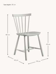 Handmade Beech Wood Dining Chair J46 - thumbnail 5