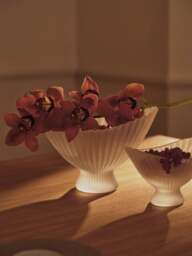 Mouth-Blown Decorative Bowl Fountain, W 28 cm - thumbnail 4