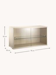 Display Cabinet String System with Sliding Glass Doors, W 78 x D 30 cm - thumbnail 2