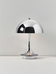 Small Portable LED Table Lamp Panthella 160, Design Verner Panton - thumbnail 3