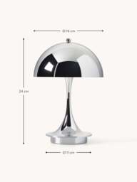 Small Portable LED Table Lamp Panthella 160, Design Verner Panton - thumbnail 9
